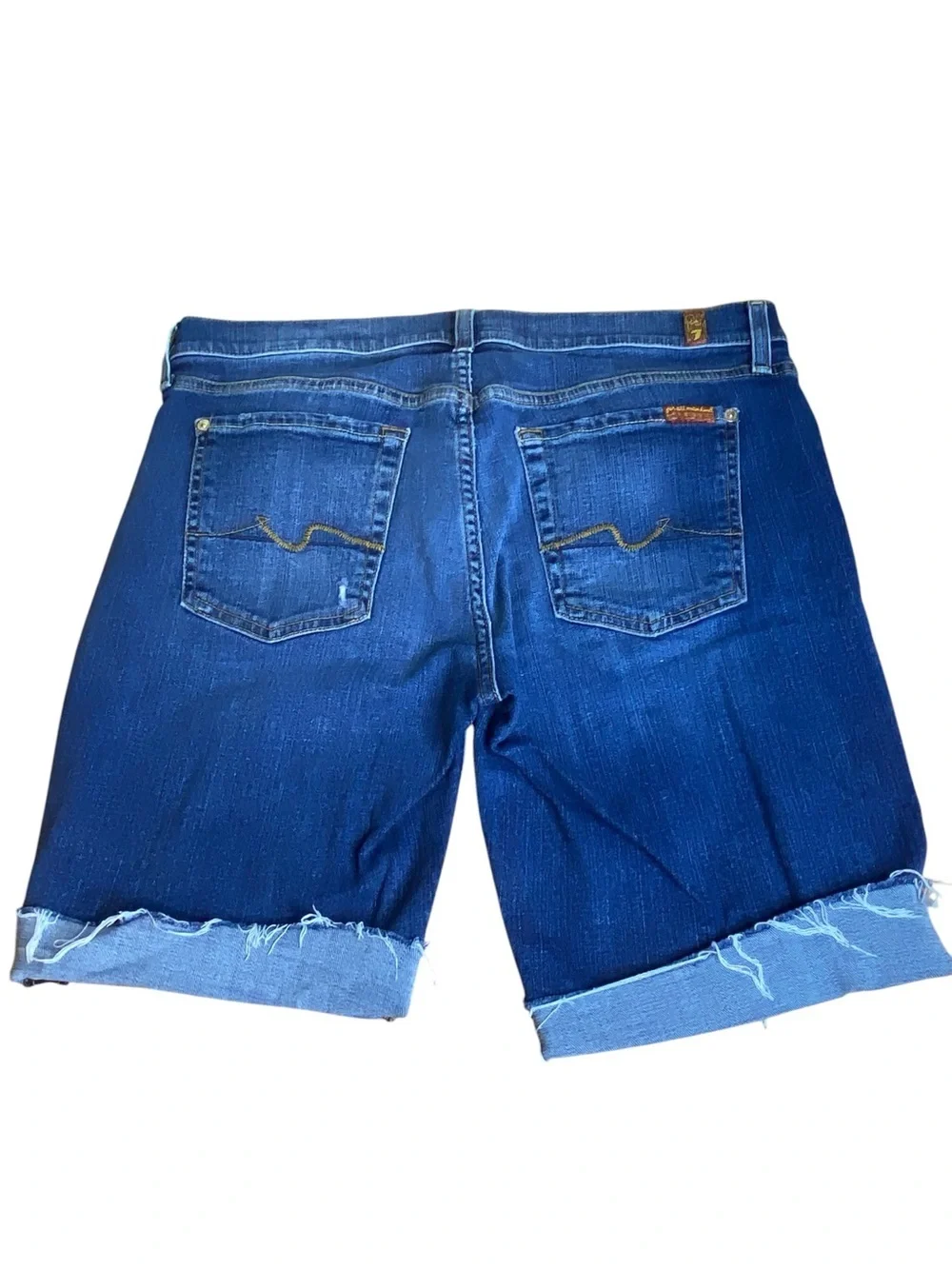 7 for all Mankind Josefina Skinny Boyfriend Cuffed Shorts Women’s Size 30
